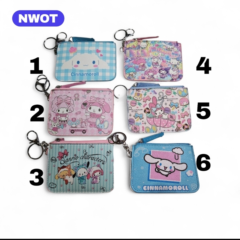 (Pick 1) Sanrio Mini Wallet Keychain NWOT